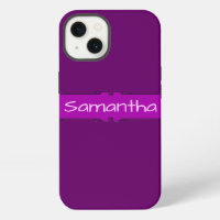 Personalised Purple Centre Banner