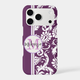 Personalised Purple Damask Pattern