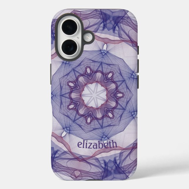 Personalised Purple Design Casemate Case-Mate iPhone Case (Back)