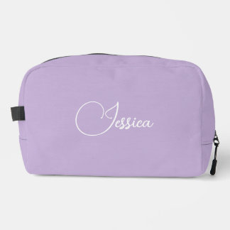 Personalised purple dopp kit