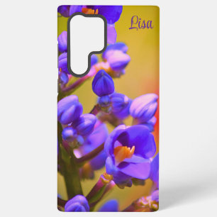 Personalised Purple Flower Samsung Case