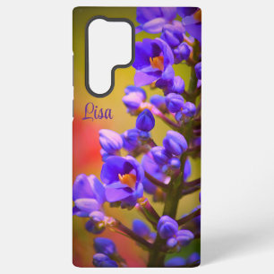 Personalised Purple Flower Samsung Case