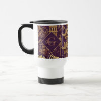 Personalised Purple & Gold Victorian Chinoiserie