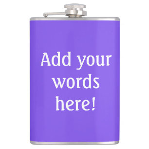 Personalised Purple Hip Flask