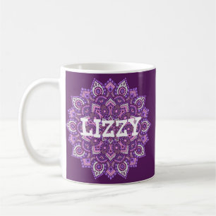 Personalised Purple Mandala Mug