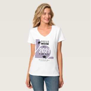 Personalised Purple Modern Arch Proud Mum Grad T-Shirt