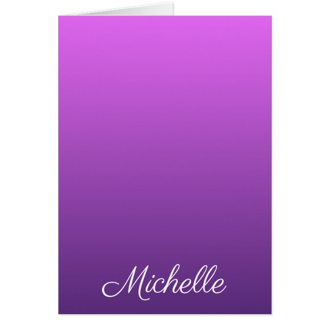 Personalised purple ombre (Front)