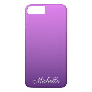 Personalised purple ombre iPhone 8 plus/7 plus case