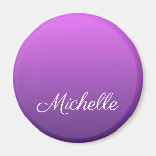 Personalised purple ombre magnet