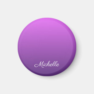 Personalised purple ombre magnet