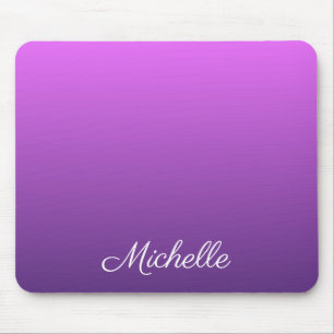Personalised purple ombre mouse mat