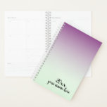 Personalised Purple Ombre Planner Notebook<br><div class="desc">Personalised Purple Ombre Planner Notebook</div>