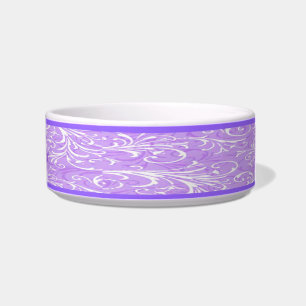 Personalised Purple Ornamental Pet Bowl