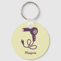 Personalised Purple Retro Hairdryer Blow Dryer