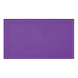 Personalised Purple School Name Tag