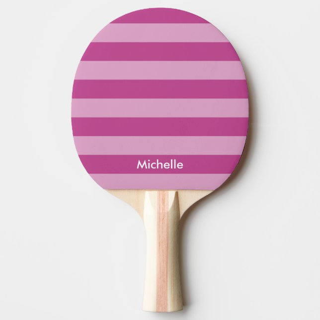 Personalised purple table tennis ping pong paddle (Front)