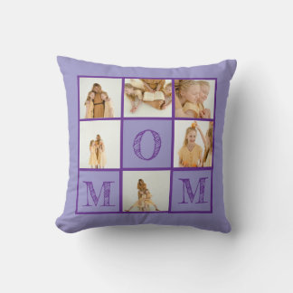 Personalised Purple Throw Pillow – Custom Photo