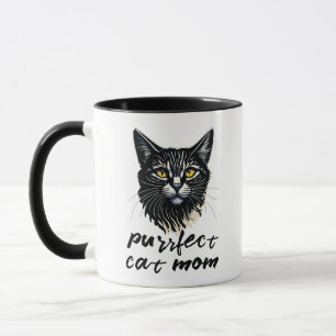 Personalised Purrfect Cat Mum Mug
