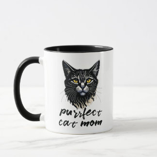 Personalised Purrfect Cat Mum Mug