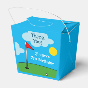 Personalised putt putt mini golf Birthday party Favour Box