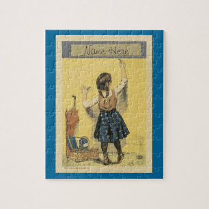 Personalised Puzzle - Girl Writing on Wall