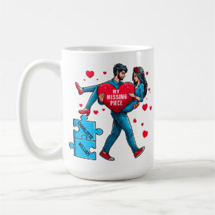 Personalised Puzzle of Love - My Missing Piece Coffee Mug