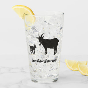 Personalised Pygmy Goat Farm Glass