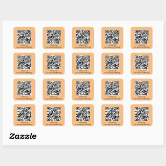 Personalised QR Code Generate URL Square Sticker