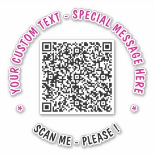 Rick Roll QR Code Rickrolled Square Sticker, Zazzle