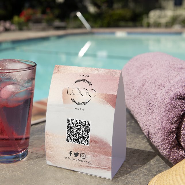 Personalised QR Code Scan to Follow Business  (Insitu(On Table))