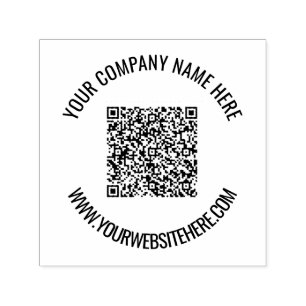 Personalised QR Code Stamp Your Name and Website