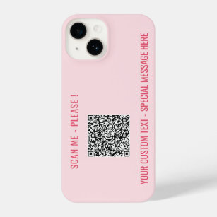 Personalised QR Code Text Message iPhone Case