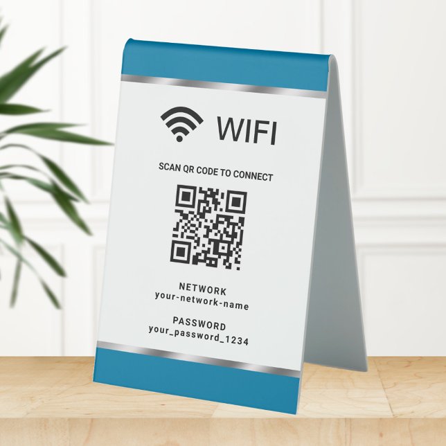 Personalised QR Code Wifi Network and Password (Creator Uploaded)