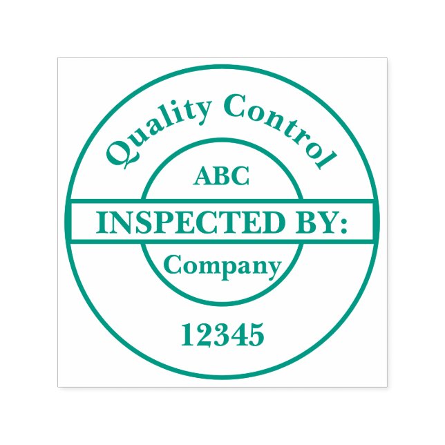 Personalised Quality Control Self Inking Stamp (Design)
