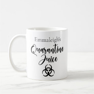 Personalised Quarantine Juice Funny Coffee Mug