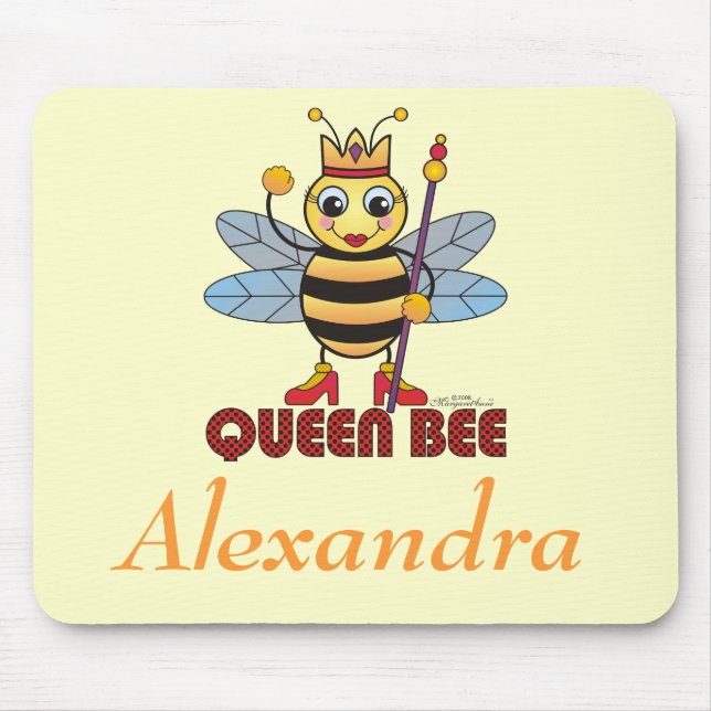 Personalised "Queen Bee" Mouse Pad (Front)