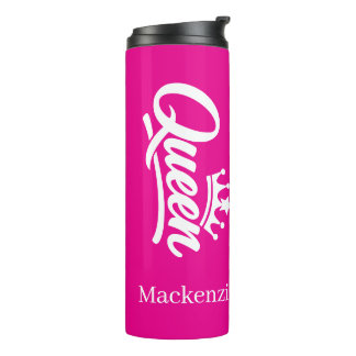 Personalised Queen With Crown Thermal Tumbler