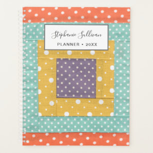 Personalised Quilting Patchwork 2022 Planner, Plan Planner