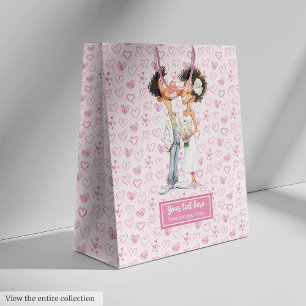 Personalised Quirky Bride Groom Gift Bag Wedding