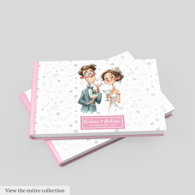 Personalised Quirky Wedding Guest Book Hilarious  (Personalized Quirky Wedding Guest Book Hilarious Art)