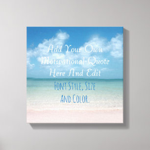 Personalised quotation canvas print