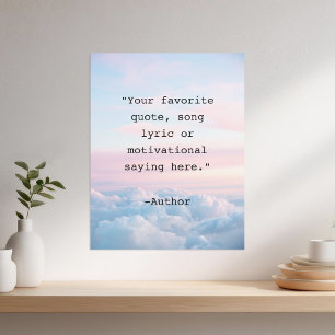Personalised Quote Poster