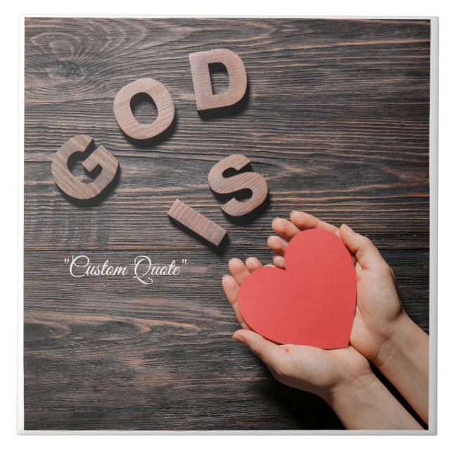 Personalised Quote & Quote  Tile (Front)