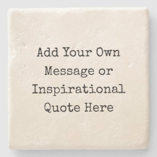 Personalised Quotes DIY Inspirational Motivational Stone Coaster