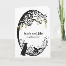 Personalised Rabbit, Squirrel & Tea Light Wedding