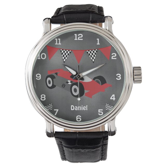 Personalised Race Car Watch (Front)