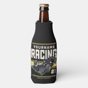 Personalised Racing Team Fast Race Car Driver Bottle Cooler