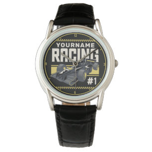 Personalised Racing Team Fast Race Car Driver  Watch