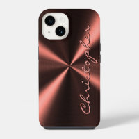Personalised Radial Metallic Look - Copper