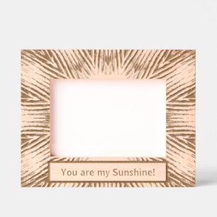 Personalised Radiant Rays, You Are My Sunshine Etched Frames